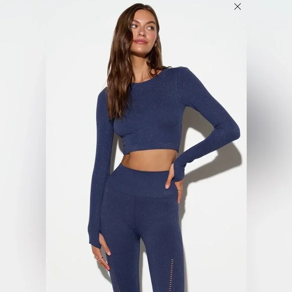 NWT Spiritual Gangster Shimmer Seamless Two Piece Set - Picture 2 of 16